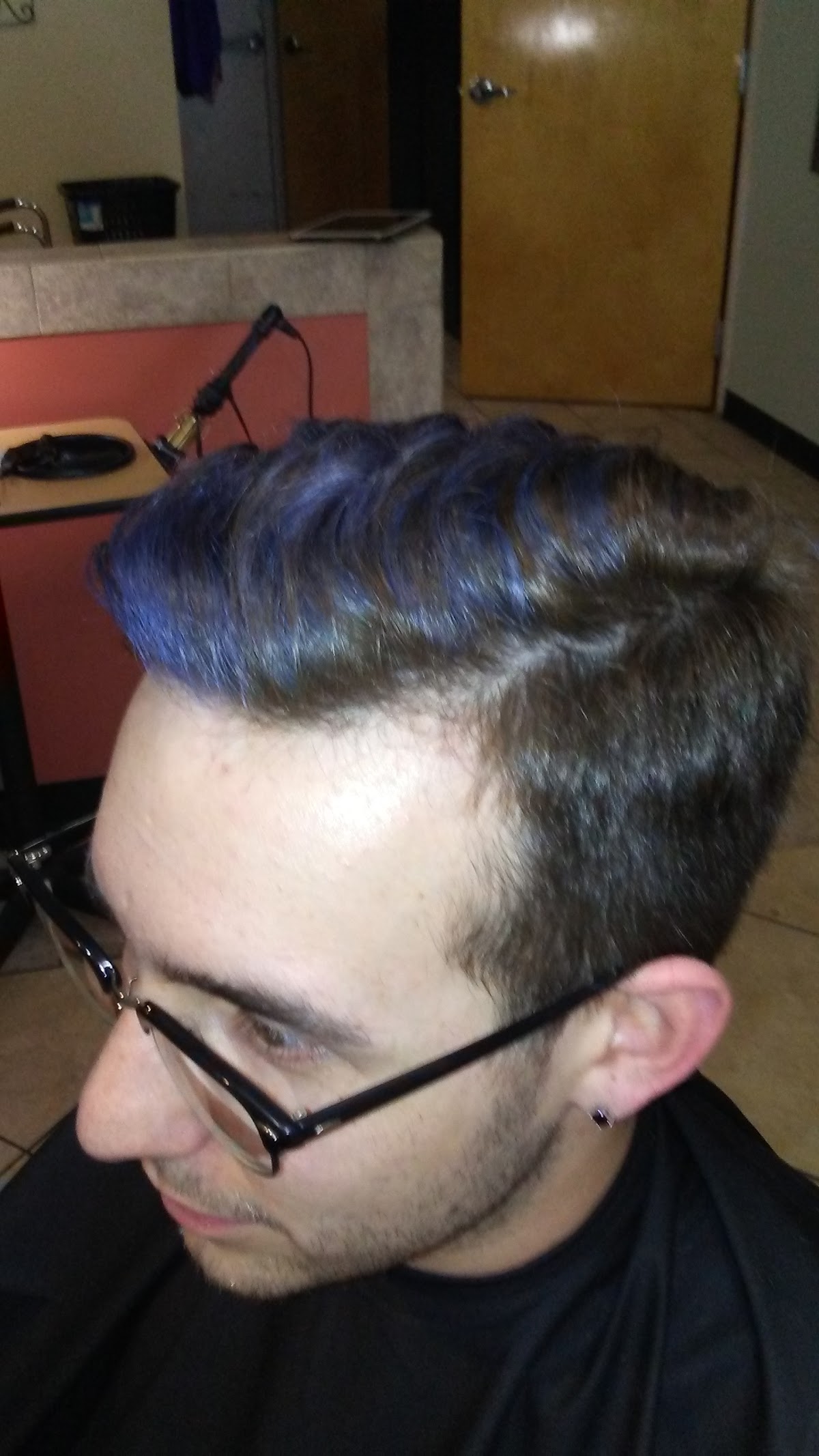 Men's creative color and cut styled at Salon La Vie